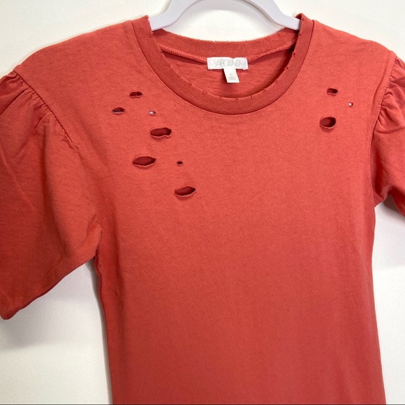 Abound Nordstrom Distressed Sheath Midi Dress XS - Picture 3 of 13